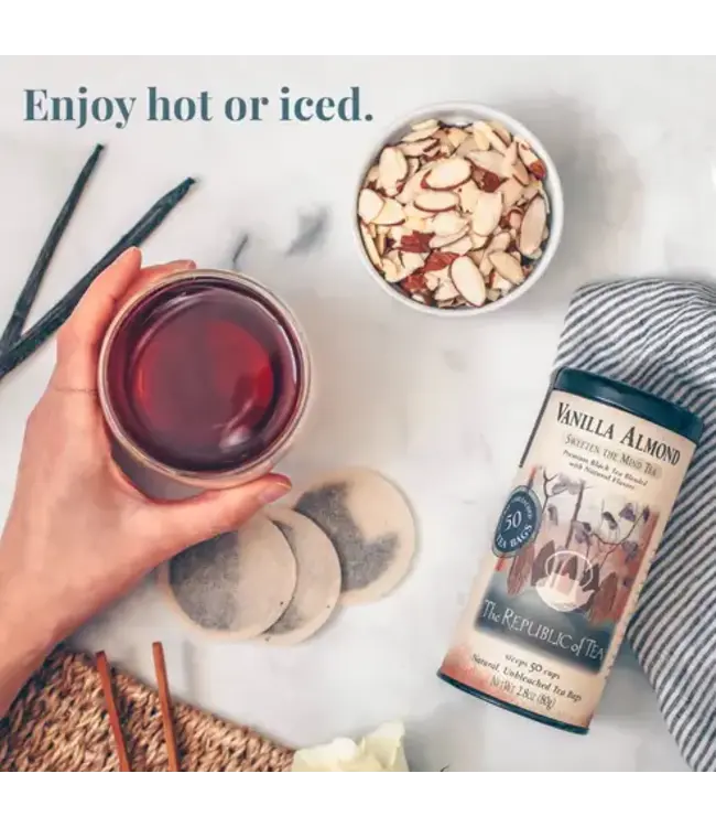 THE REPUBLIC OF TEA Vanilla Almond Black Tea Bags