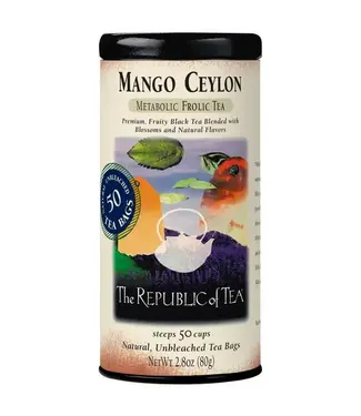 THE REPUBLIC OF TEA Mango Ceylon Black Tea Bags