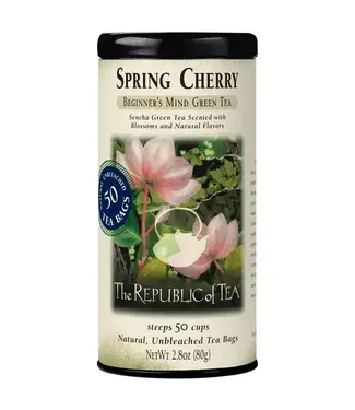 THE REPUBLIC OF TEA Spring Cherry Green Tea Bags