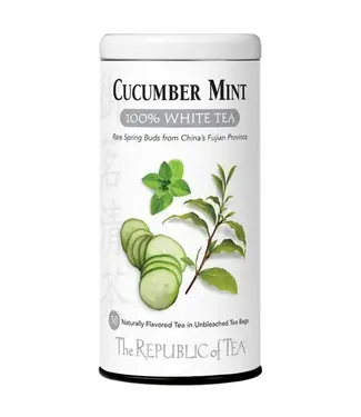 THE REPUBLIC OF TEA Cucumber Mint 100% White Tea Bags