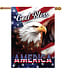 BRIARWOOD LANE God Bless America Eagle Patriotic House Flag