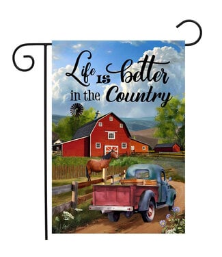 BRIARWOOD LANE Life is Better in the Country Garden Flag