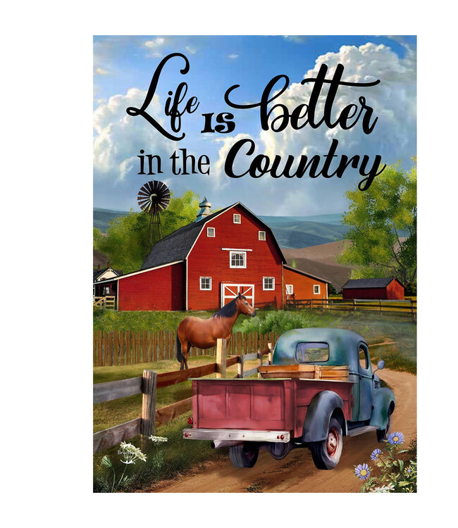 BRIARWOOD LANE Life is Better in the Country Garden Flag