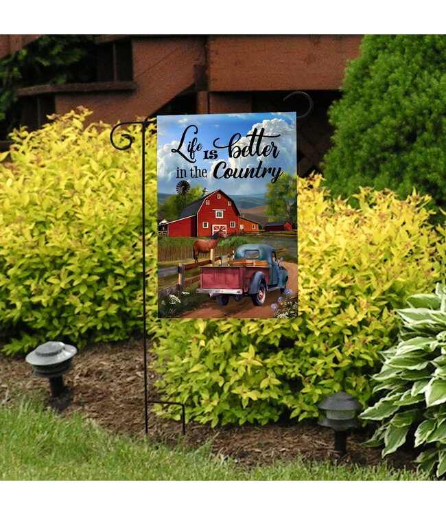 BRIARWOOD LANE Life is Better in the Country Garden Flag