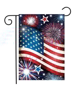 BRIARWOOD LANE Stars and Stripes Patriotic Garden Flag