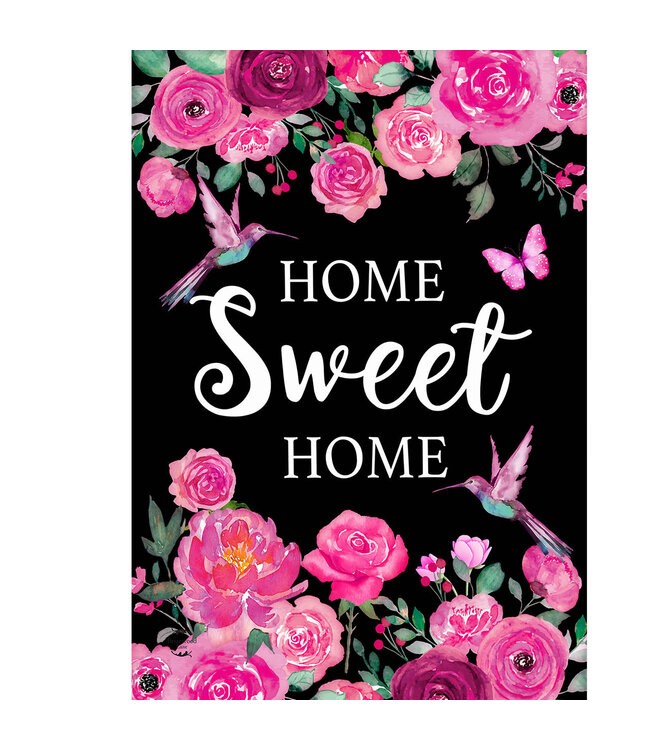 BRIARWOOD LANE Home Sweet Home Hummingbirds Garden Flag