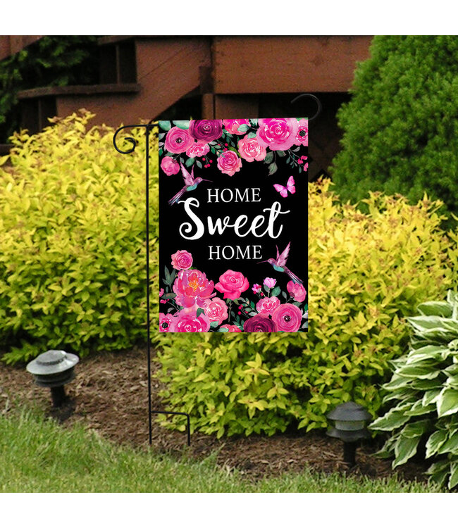 BRIARWOOD LANE Home Sweet Home Hummingbirds Garden Flag