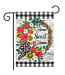 BRIARWOOD LANE Geranium Wreath Summer Garden Flag