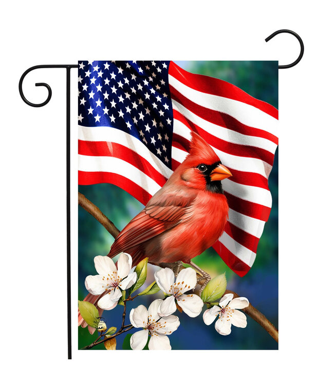 BRIARWOOD LANE American Floral Cardinal Garden Flag