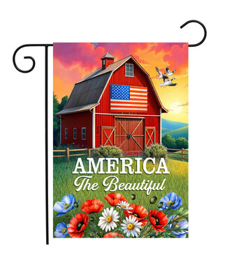 BRIARWOOD LANE American Barn Garden Flag