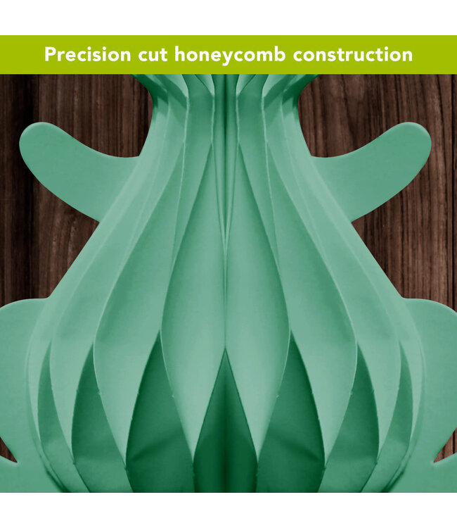 BRIARWOOD LANE Teal Bunny Honeycomb - Small Magnetic Paper Decor - 5 x 5