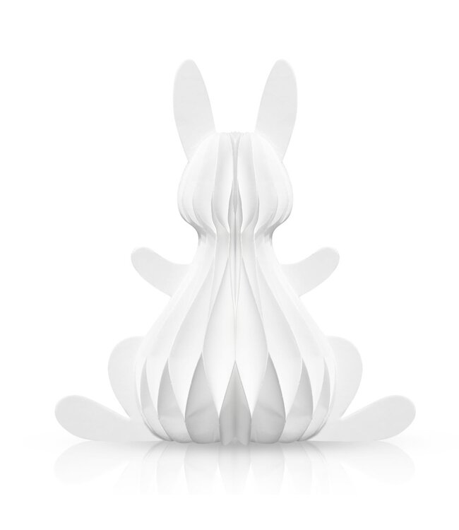 BRIARWOOD LANE White Bunny Honeycomb - Small Magnetic Paper Decor - 5 x 5