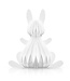 BRIARWOOD LANE White Bunny Honeycomb - Small Magnetic Paper Decor - 5 x 5