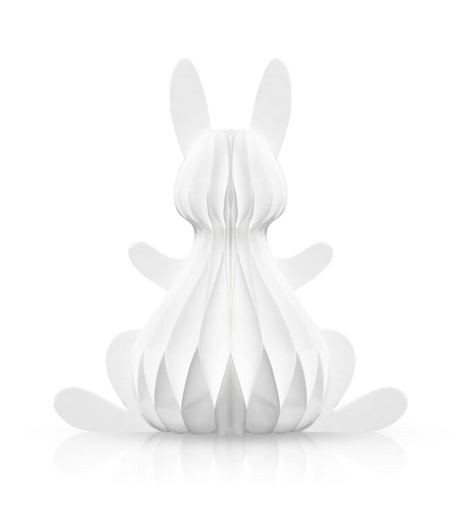 BRIARWOOD LANE White Bunny Honeycomb - Large Magnetic Paper Decor - 12 x 9