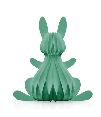 BRIARWOOD LANE Teal Bunny Honeycomb - Large Magnetic Paper Decor - 12 x 9