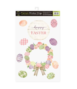 BRIARWOOD LANE Easter Egg Wreath Window Clings