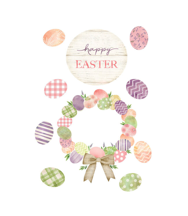 BRIARWOOD LANE Easter Egg Wreath Window Clings