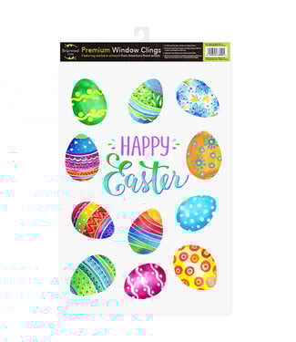 BRIARWOOD LANE Painted Easter Eggs Window Clings
