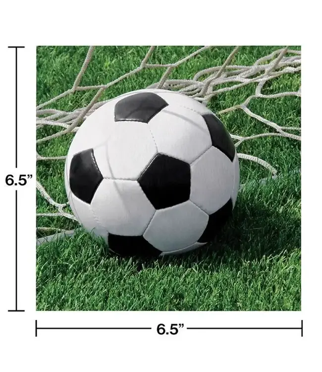 Creative Converting Sports Fanatic Soccer Luncheon Napkins - 16 Count