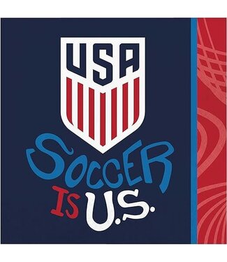 Creative Converting World Cup 2026 U.S. Men's Soccer Luncheon Napkins - 16 Count