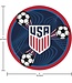 Creative Converting World Cup 2026 U.S. Men’s Soccer Dinner 9 in Plates, 8 count