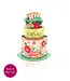 Fresh Cut Paper Mini Blooming Cake Greeting Card