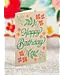 Fresh Cut Paper Mini Blooming Cake Greeting Card