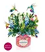 Fresh Cut Paper Hummingbird Oasis Pop Up Flower Bouquet