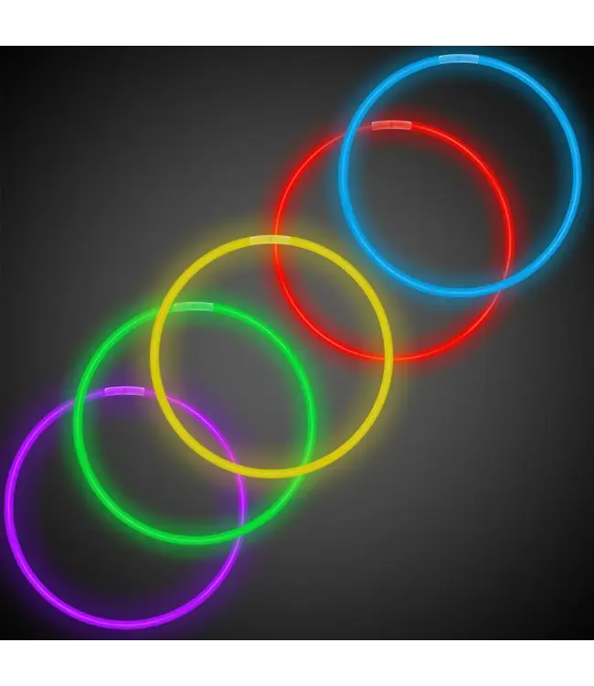 FUN CENTRAL Glow Necklaces Assorted Colors - 50 Count