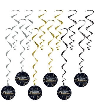 BEISTLE 12CT HANG DECOR HAPPY RETIREMENT