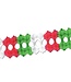 BEISTLE ARCADE GARLAND RED/WHITE/GREEN