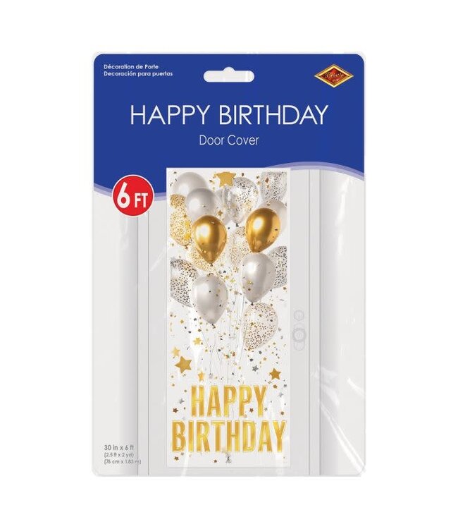 BEISTLE HAPPY BIRTHDAY DOOR COVER BALLOONS