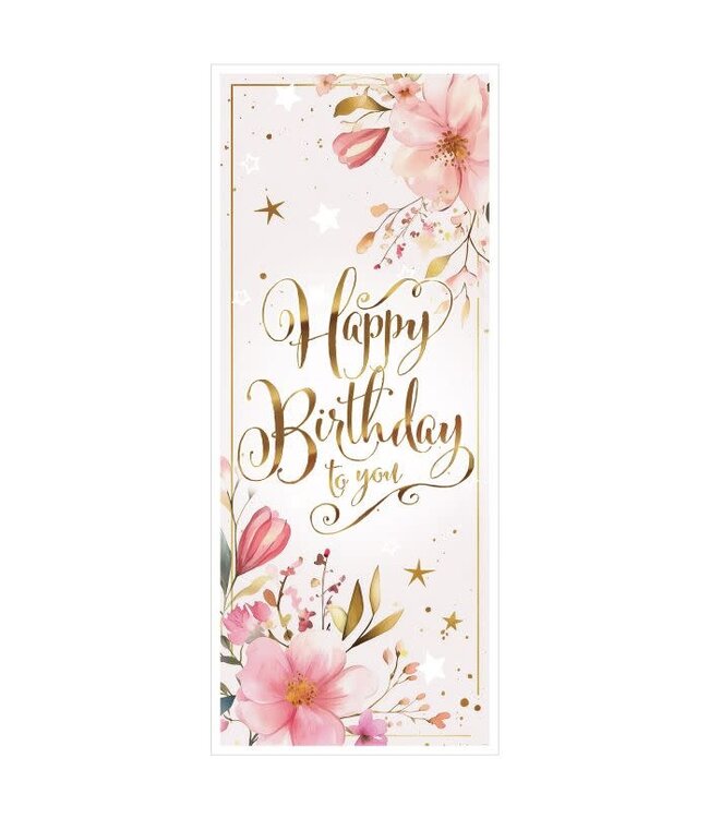 BEISTLE HAPPY BIRTHDAY TO YOU DOOR COVER FLOWERS