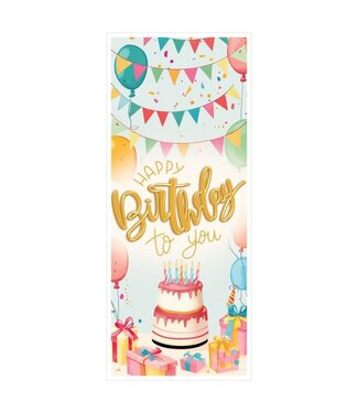 BEISTLE HAPPY BIRTHDAY TO YOU DOOR COVER CAKE