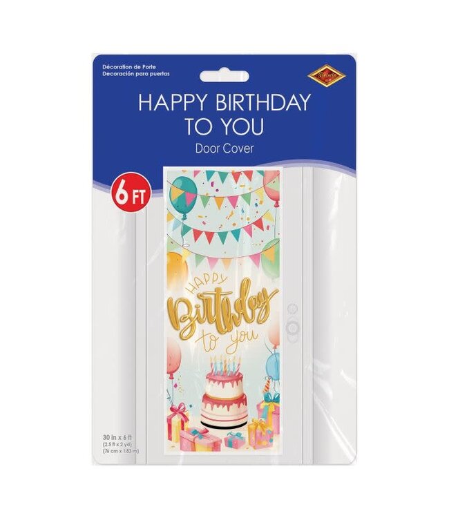 BEISTLE HAPPY BIRTHDAY TO YOU DOOR COVER CAKE