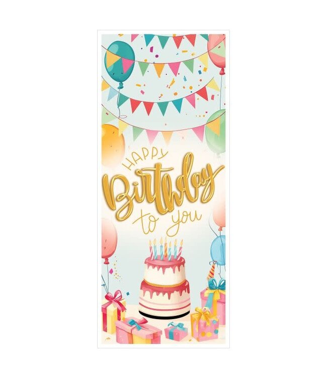 BEISTLE HAPPY BIRTHDAY TO YOU DOOR COVER CAKE