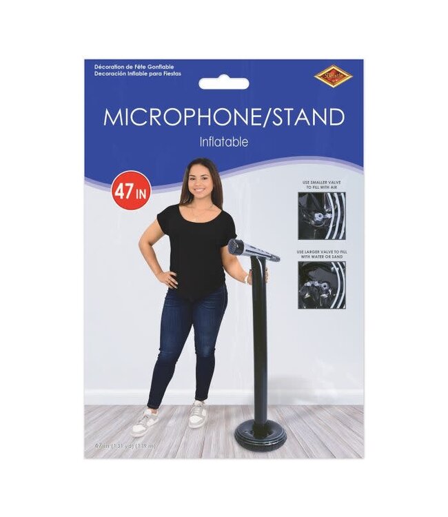BEISTLE INFLATABLE MICROPHONE AND STAND