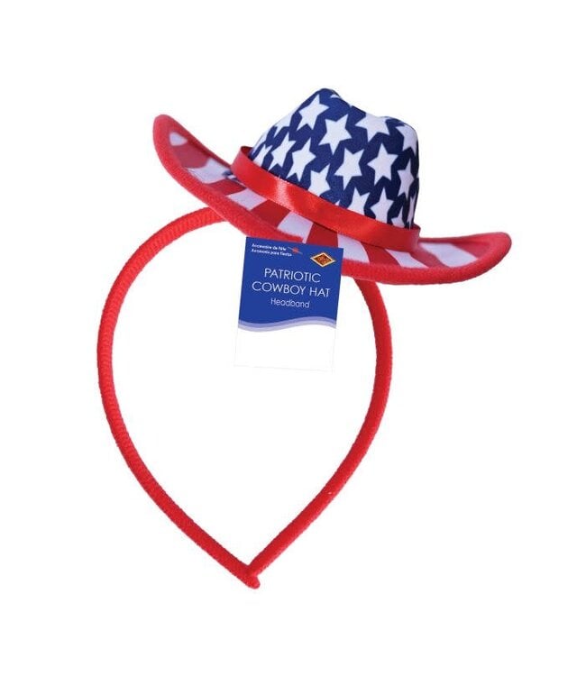 BEISTLE PATRIOTIC COWBOY HAT HEADBAND