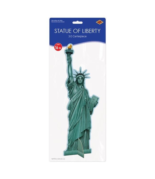 BEISTLE 16in 3D CENTERPIECE STATUE OF LIBERTY