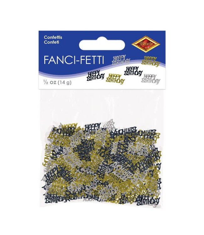 BEISTLE CONFETTI HAPPY BIRTHDAY