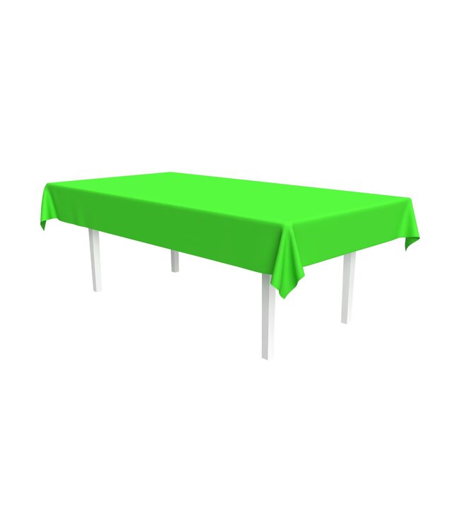 BEISTLE TABLE COVER NEON LIME GREEN