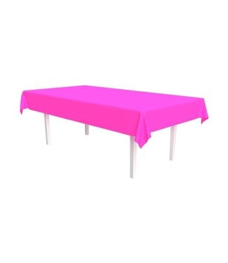 BEISTLE TABLE COVER NEON PINK