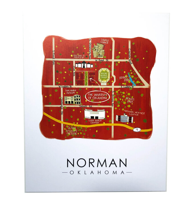 Art Print | OK Map | Norman