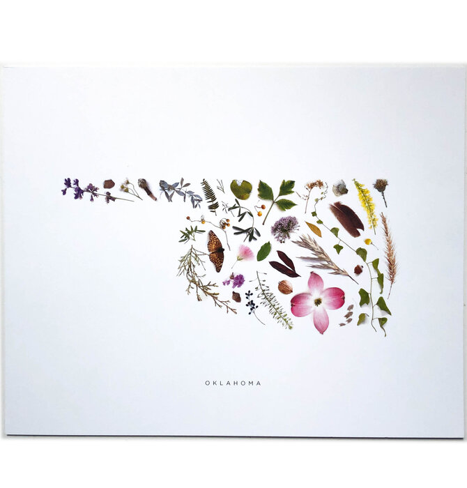 Art Print | Oklahoma Shaped Flora | 8x10