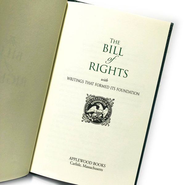 Applewood Books Book | USA The Bill of Rights