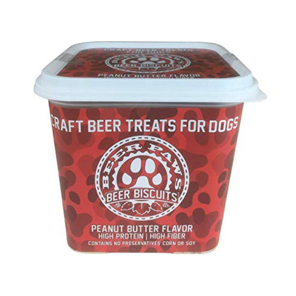 Beer Paws Dog Treats | "Beer" Biscuits | Peanut Butter Flavor