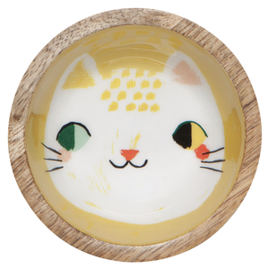 Now Designs Mini Bowl | Mango Wood | Cat Meow Meow