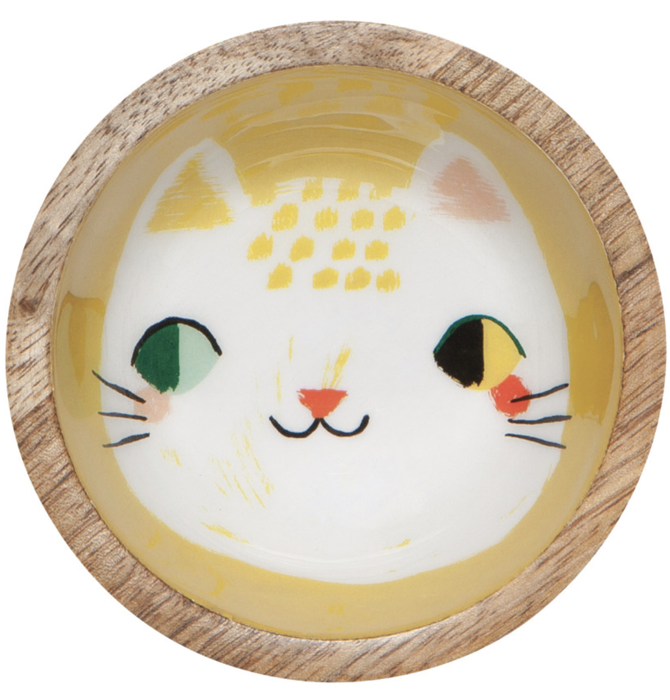 Mini Bowl | Mango Wood | Cat Meow Meow