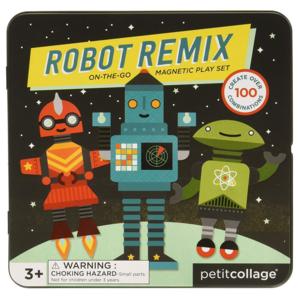 Chronicle Books Magnetic Play Set | Robot Remix