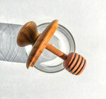 Honey Jar | Mini | Teak & Glass